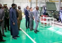 Inauguration d’une usine d’assemblage de véhicules militaires à Diamniadio