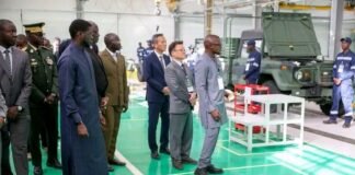 Inauguration d’une usine d’assemblage de véhicules militaires à Diamniadio